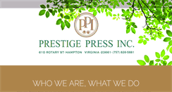 Desktop Screenshot of prestigepress.com